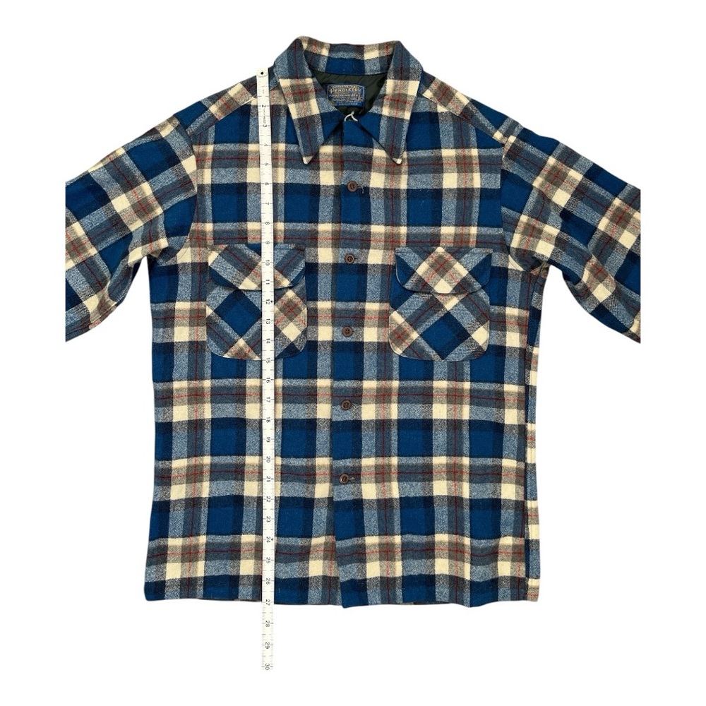Pendleton Button Down Shirt, Blue, Size Medium - image 5